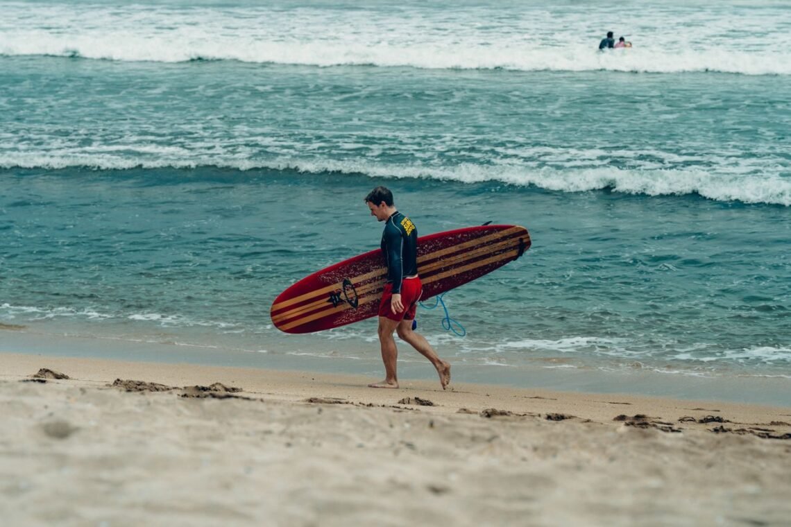 surfing in Bali