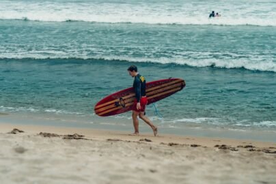 surfing in Bali