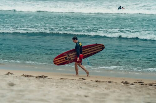 surfing in Bali